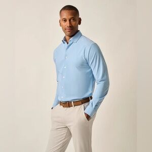 Johnnie-O NWT Everyday Performance Button Down Shirt Travis Laguna Blue XL